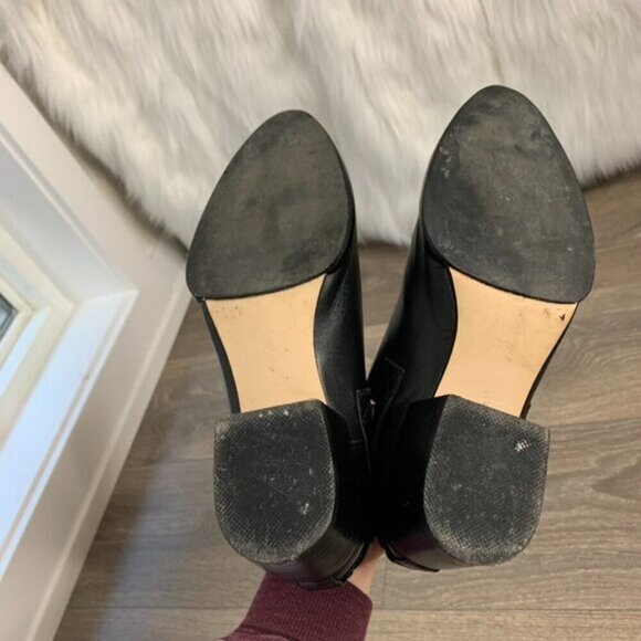 SENSO Womens Biker Moto Buckle Leather Ankle Boots Booties Cut out sides Black 6 - Picture 16 of 16